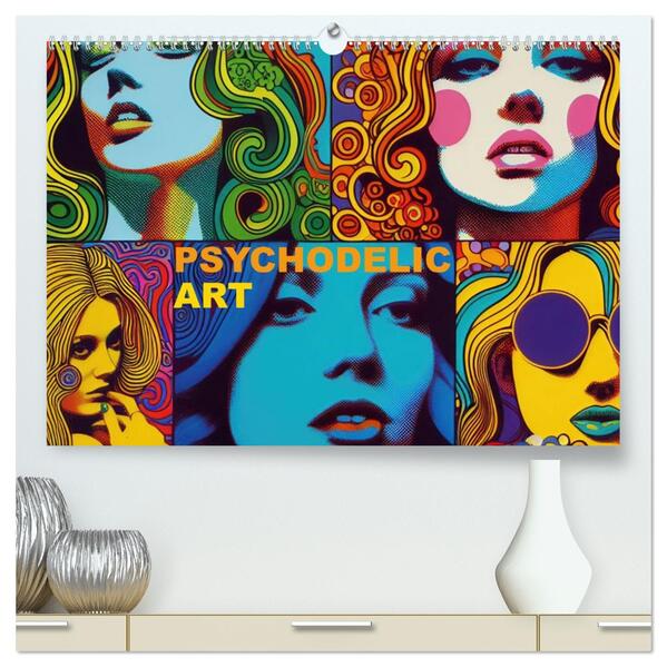 Psychodelic Art (hochwertiger Premium Wandkalender 2026 DIN A2 quer) Kunstdruck in Hochglanz