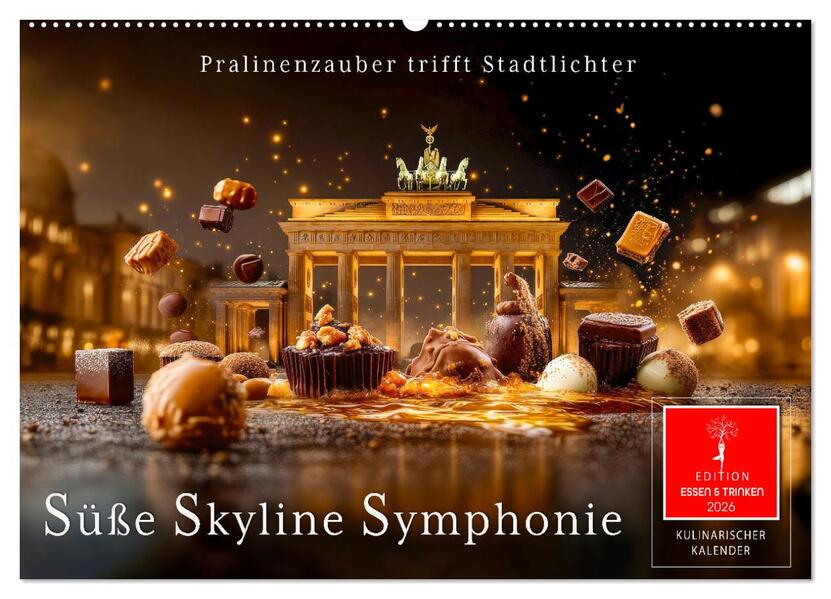 Süße Skyline Symphonie (Wandkalender 2026 DIN A2 quer) CALVENDO Monatskalender