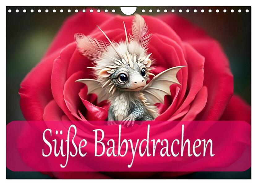 Süße Babydrachen (Wandkalender 2026 DIN A4 quer) CALVENDO Monatskalender