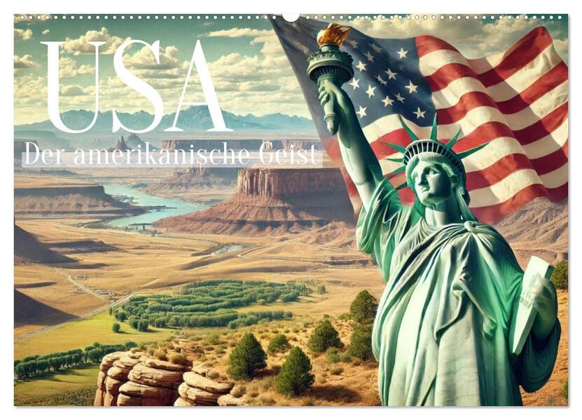 USA - Der amerikanische Geist (Wandkalender 2026 DIN A2 quer) CALVENDO Monatskalender