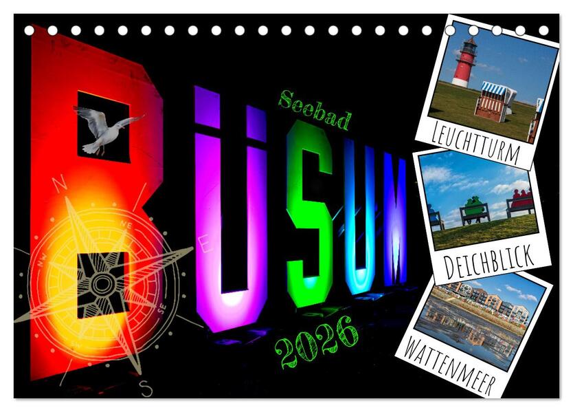 Seebad Büsum (Tischkalender 2026 DIN A5 quer) CALVENDO Monatskalender