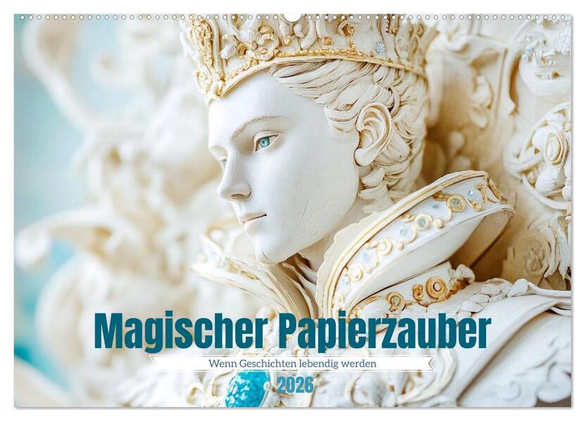 Magischer Papierzauber (Wandkalender 2026 DIN A2 quer) CALVENDO Monatskalender