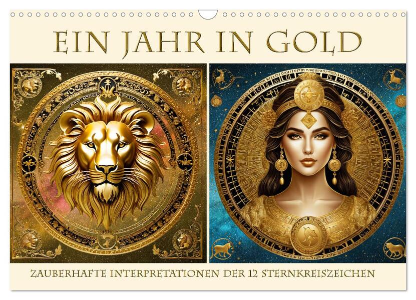 Ein Jahr in Gold (Wandkalender 2026 DIN A3 quer) CALVENDO Monatskalender