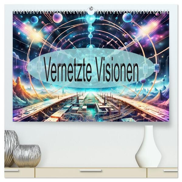 Vernetzte Visionen (hochwertiger Premium Wandkalender 2026 DIN A2 quer) Kunstdruck in Hochglanz