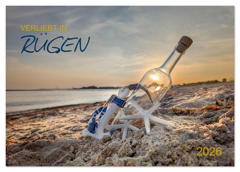 Verliebt in Rügen (Tischkalender 2026 DIN A5 quer) CALVENDO Monatskalender