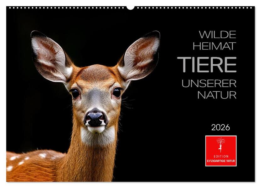 Wilde Heimat - Tiere unserer Natur (Wandkalender 2026 DIN A2 quer) CALVENDO Monatskalender