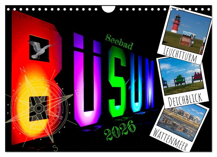 Seebad Büsum (Wandkalender 2026 DIN A4 quer) CALVENDO Monatskalender