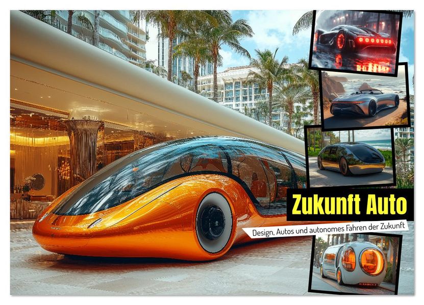 Zukunft Auto - Design Autos und autonomes Fahren der Zukunft (Wandkalender 2026 DIN A3 quer) CALVENDO Monatskalender
