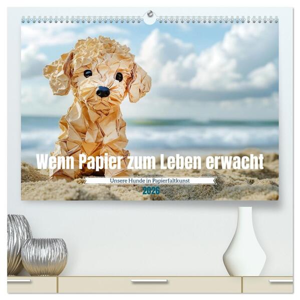 Wenn Papier zum Leben erwacht (hochwertiger Premium Wandkalender 2026 DIN A2 quer) Kunstdruck in Hochglanz