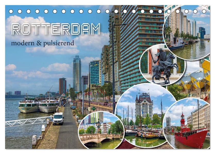 Rotterdam - modern und pulsierend (Tischkalender 2026 DIN A5 quer) CALVENDO Monatskalender