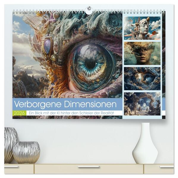 Verborgene Dimensionen (hochwertiger Premium Wandkalender 2026 DIN A2 quer) Kunstdruck in Hochglanz