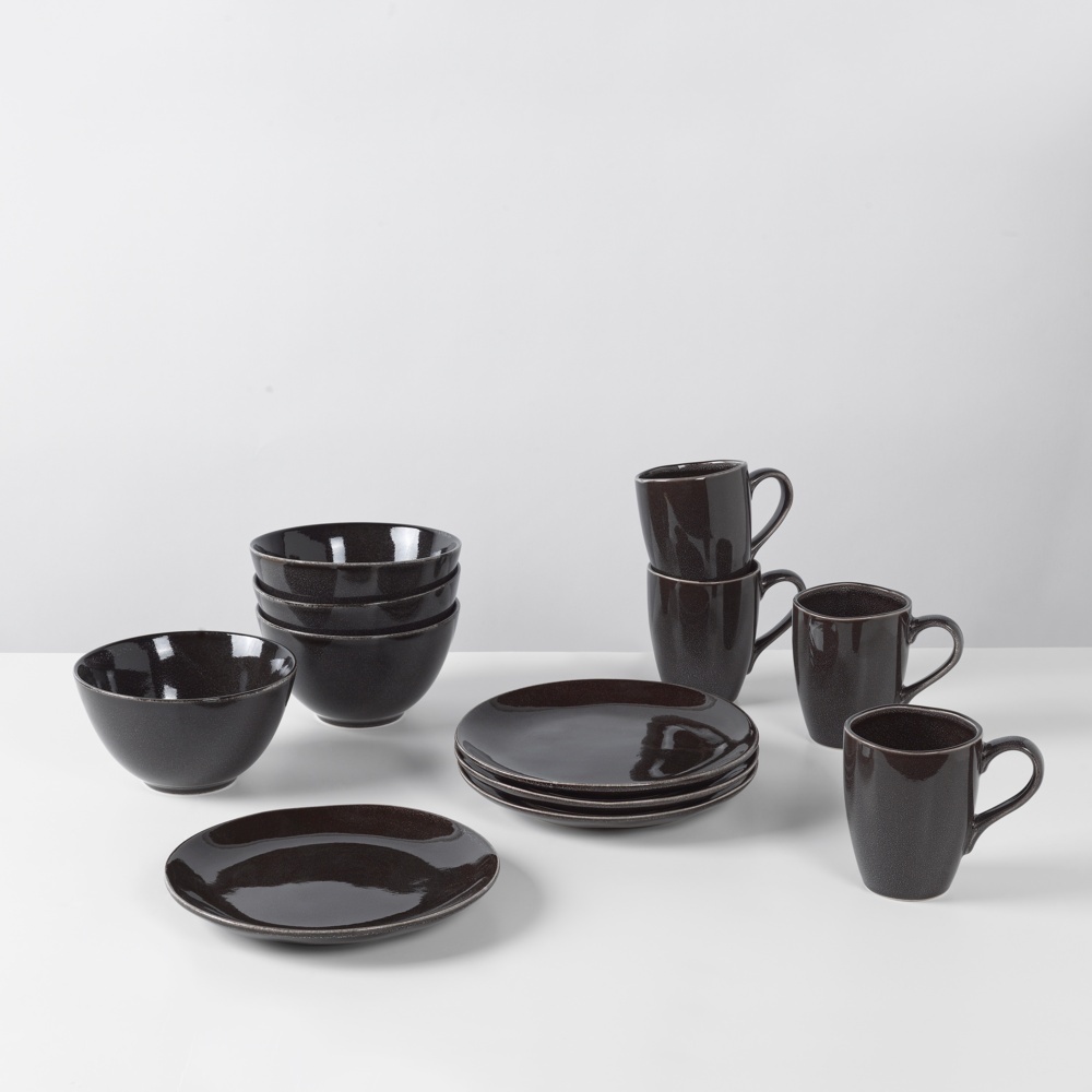 Broste copenhagen Nordic Coal Breakfast Set for Four
