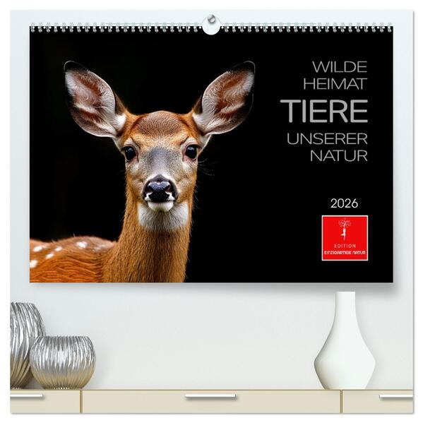 Wilde Heimat - Tiere unserer Natur (hochwertiger Premium Wandkalender 2026 DIN A2 quer) Kunstdruck in Hochglanz