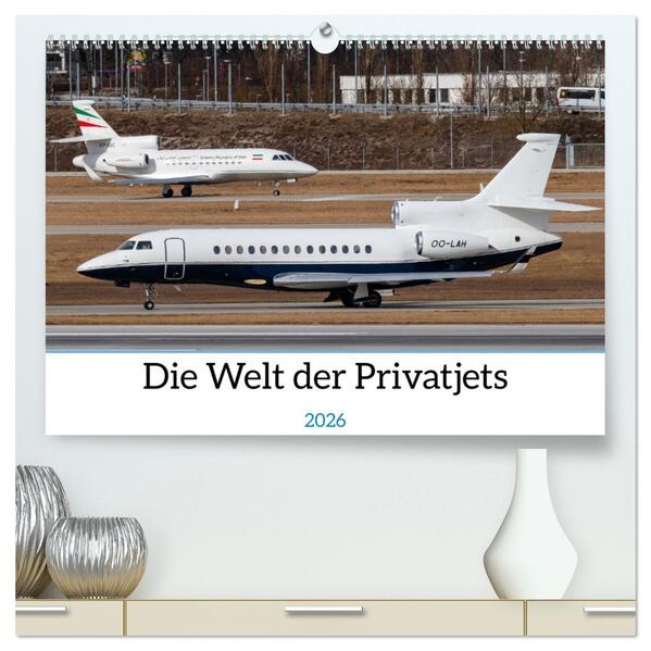 Die Welt der Privatjets (hochwertiger Premium Wandkalender 2026 DIN A2 quer) Kunstdruck in Hochglanz