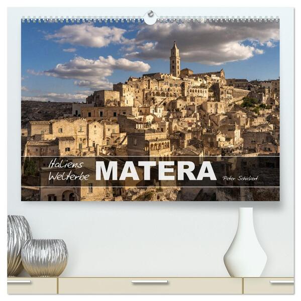 Italiens Welterbe Matera (hochwertiger Premium Wandkalender 2026 DIN A2 quer) Kunstdruck in Hochglanz