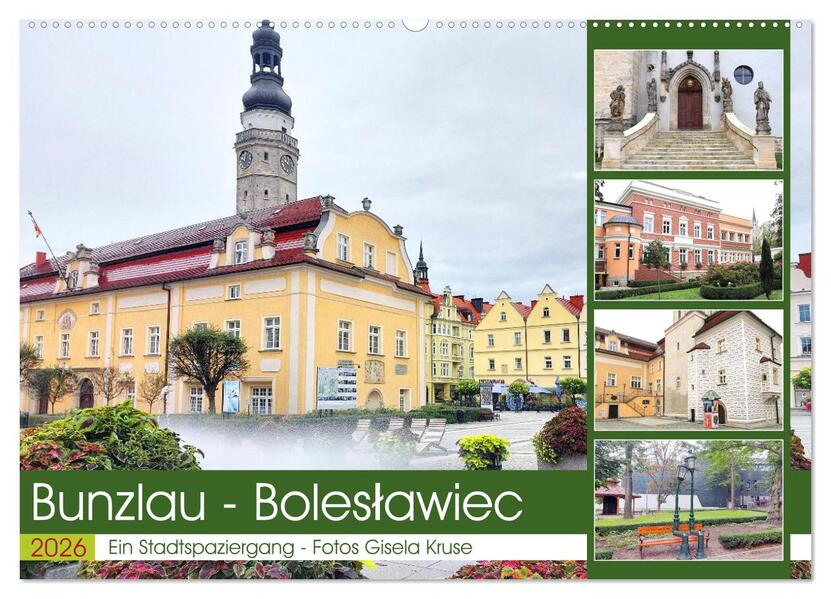 Bunzlau - Boleslawiec - Ein Stadtspaziergang (Wandkalender 2026 DIN A2 quer) CALVENDO Monatskalender