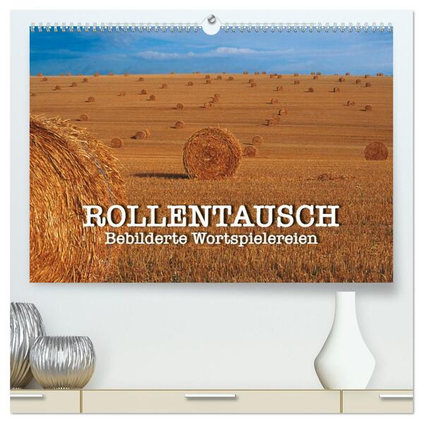 Rollentausch - Bebilderte Wortspielereien (hochwertiger Premium Wandkalender 2026 DIN A2 quer) Kunstdruck in Hochglanz