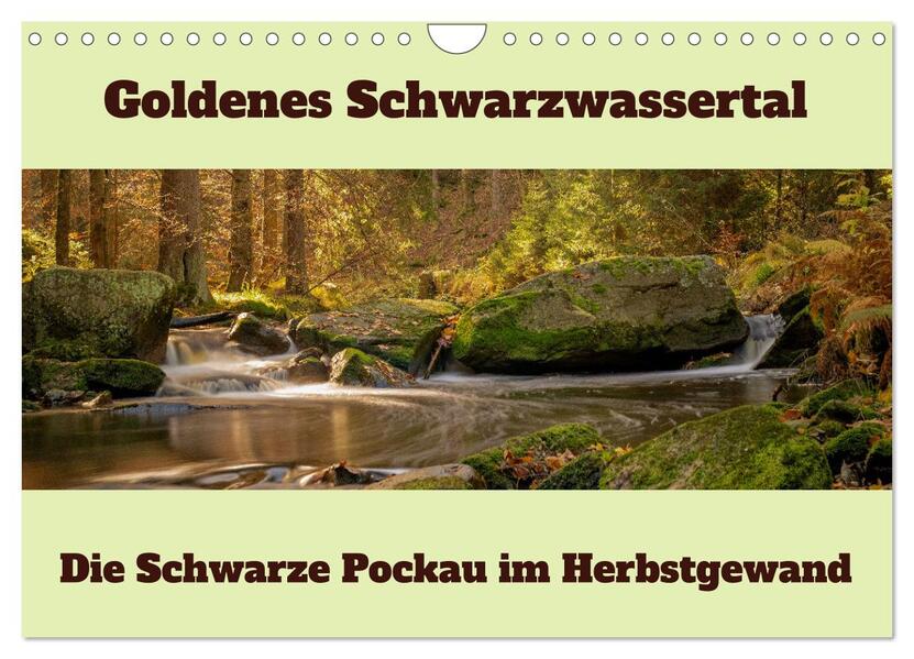 Die schwarze Pockau im Herbstgewand (Wandkalender 2026 DIN A4 quer) CALVENDO Monatskalender