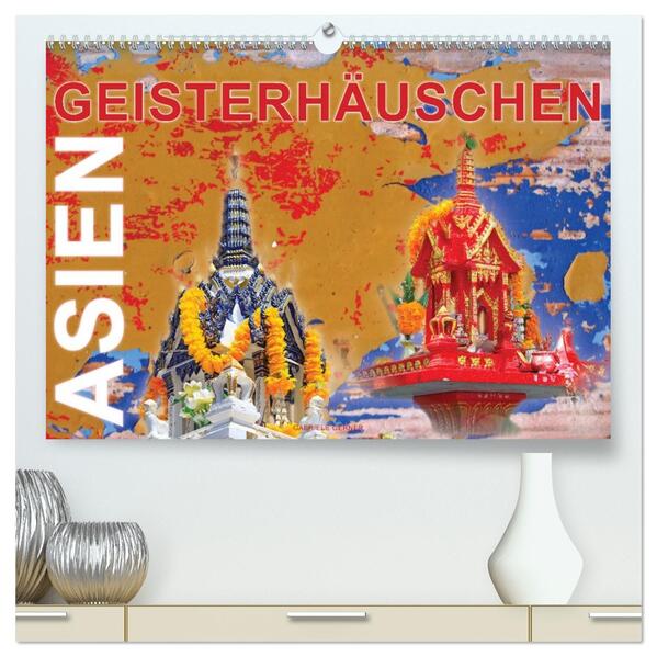 Asien Geisterhäuschen (hochwertiger Premium Wandkalender 2026 DIN A2 quer) Kunstdruck in Hochglanz