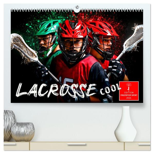 Lacrosse cool (hochwertiger Premium Wandkalender 2026 DIN A2 quer) Kunstdruck in Hochglanz