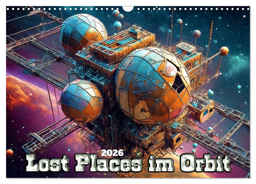 Lost Places im Orbit (Wandkalender 2026 DIN A3 quer) CALVENDO Monatskalender