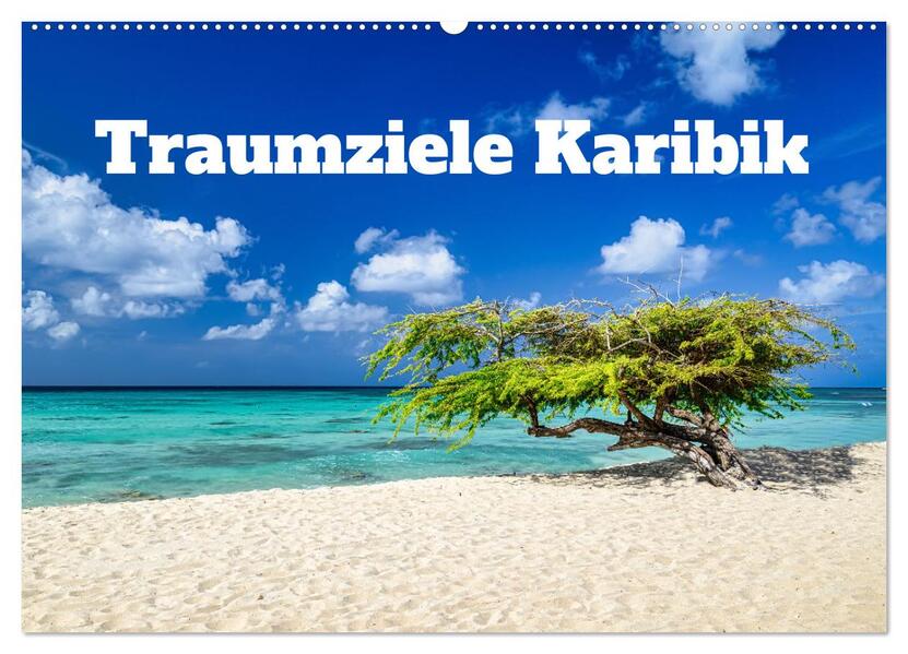 Traumziele Karibik (Wandkalender 2026 DIN A2 quer) CALVENDO Monatskalender
