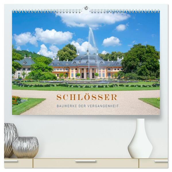 Schlösser - Bauwerke der Vergangenheit (hochwertiger Premium Wandkalender 2026 DIN A2 quer) Kunstdruck in Hochglanz