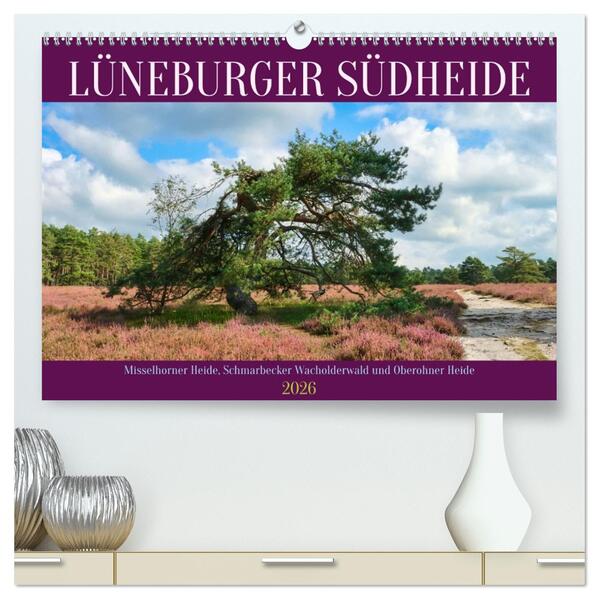 Lüneburger Südheide (hochwertiger Premium Wandkalender 2026 DIN A2 quer) Kunstdruck in Hochglanz