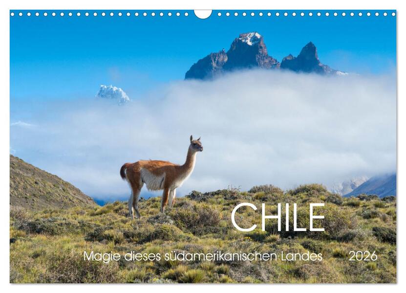 Magie dieses Südamerikanischen Landes Chile (Wandkalender 2026 DIN A3 quer) CALVENDO Monatskalender