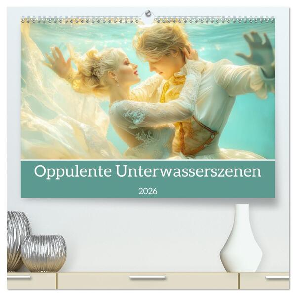 Opulente Unterwasserromanzen (hochwertiger Premium Wandkalender 2026 DIN A2 quer) Kunstdruck in Hochglanz
