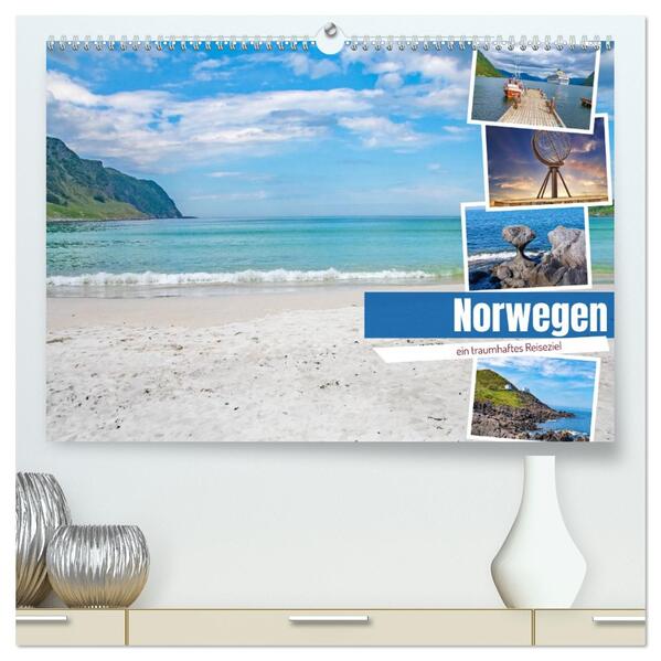 Norwegen - ein traumhaftes Reiseziel (hochwertiger Premium Wandkalender 2026 DIN A2 quer) Kunstdruck in Hochglanz