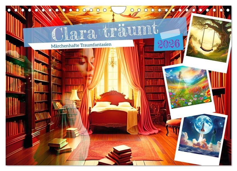 Clara träumt - Märchenhafte Traumfantasien (Wandkalender 2026 DIN A4 quer) CALVENDO Monatskalender