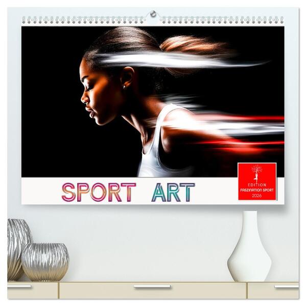 Sport Art (hochwertiger Premium Wandkalender 2026 DIN A2 quer) Kunstdruck in Hochglanz