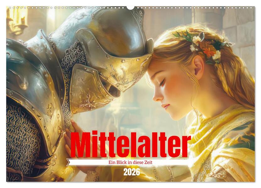 Mittelalter - Ein Blick in diese Zeit (Wandkalender 2026 DIN A2 quer) CALVENDO Monatskalender