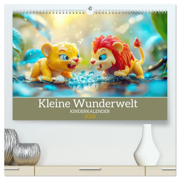 Kleine Wunderwelt - Kinderkalender (hochwertiger Premium Wandkalender 2026 DIN A2 quer) Kunstdruck in Hochglanz