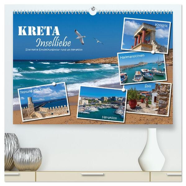 Kreta - Inselliebe (hochwertiger Premium Wandkalender 2026 DIN A2 quer) Kunstdruck in Hochglanz
