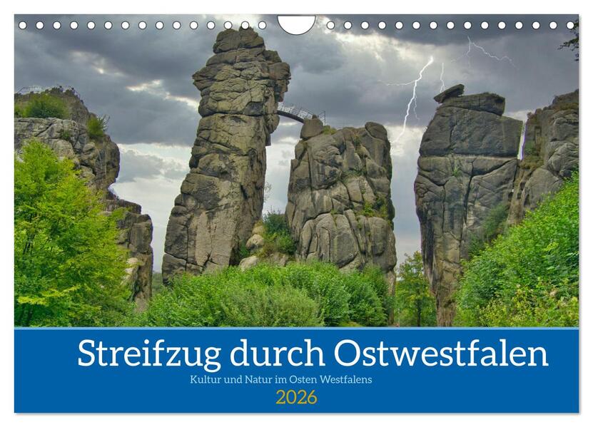 Streifzug durch Ostwestfalen (Wandkalender 2026 DIN A4 quer) CALVENDO Monatskalender