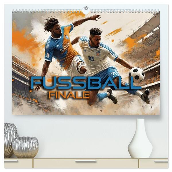 Fußball - Finale (hochwertiger Premium Wandkalender 2026 DIN A2 quer) Kunstdruck in Hochglanz