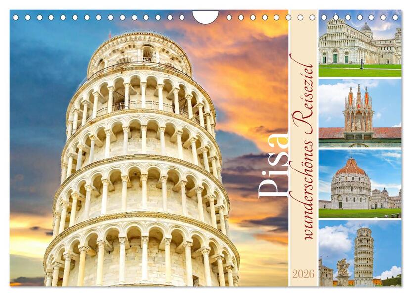 Pisa - wunderschönes Reiseziel (Wandkalender 2026 DIN A4 quer) CALVENDO Monatskalender