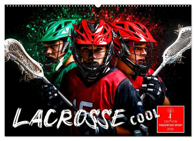 Lacrosse cool (Wandkalender 2026 DIN A2 quer) CALVENDO Monatskalender