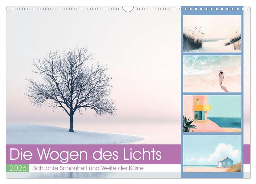 Die Wogen des Lichts (Wandkalender 2026 DIN A3 quer) CALVENDO Monatskalender