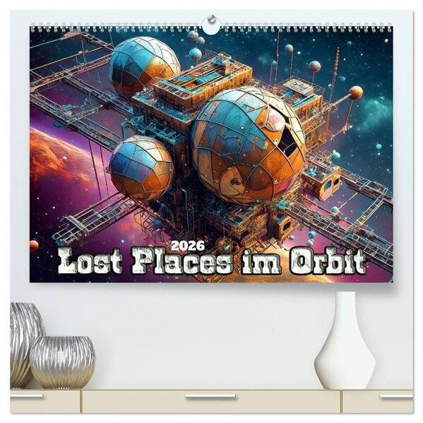 Lost Places im Orbit (hochwertiger Premium Wandkalender 2026 DIN A2 quer) Kunstdruck in Hochglanz