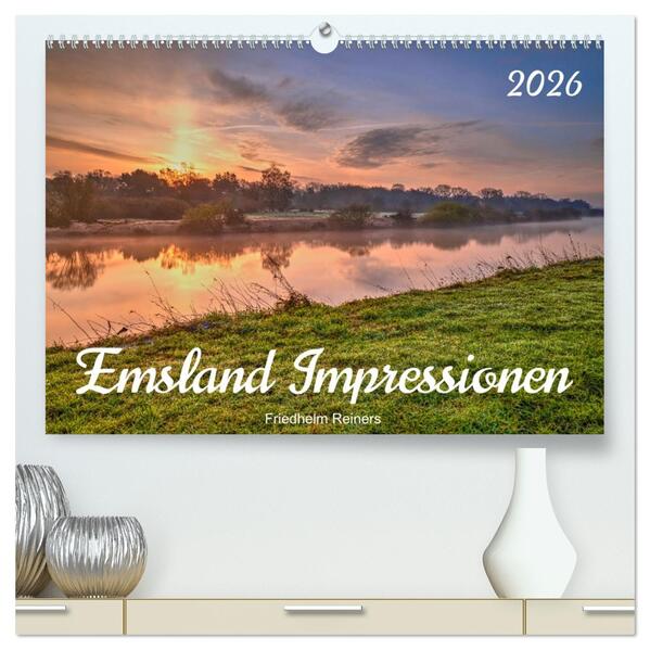 Emsland Impressionen (hochwertiger Premium Wandkalender 2026 DIN A2 quer) Kunstdruck in Hochglanz