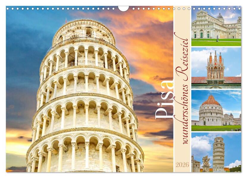 Pisa - wunderschönes Reiseziel (Wandkalender 2026 DIN A3 quer) CALVENDO Monatskalender