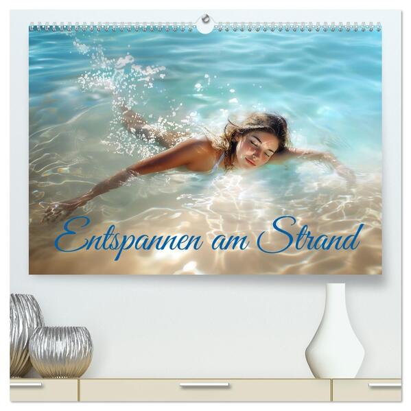 Entspannen am Strand (hochwertiger Premium Wandkalender 2026 DIN A2 quer) Kunstdruck in Hochglanz