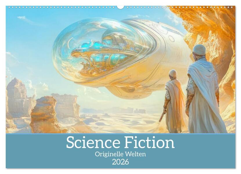Science Fiction - Originelle Welten (Wandkalender 2026 DIN A2 quer) CALVENDO Monatskalender