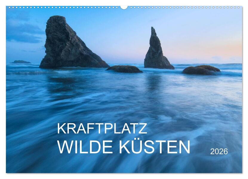 Kraftplatz Wilde Küsten (Wandkalender 2026 DIN A2 quer) CALVENDO Monatskalender