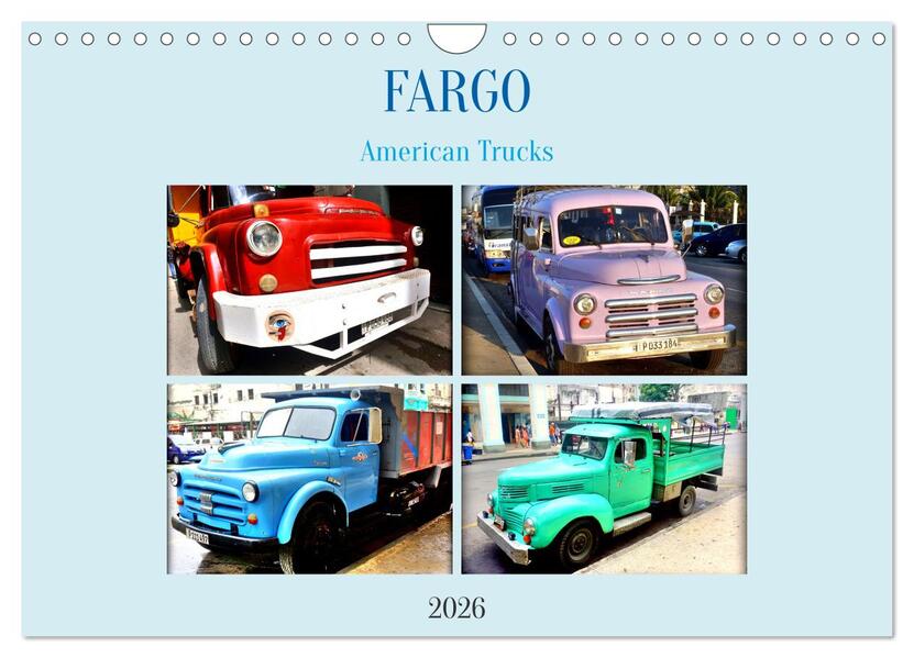 FARGO - American Trucks (Wandkalender 2026 DIN A4 quer) CALVENDO Monatskalender