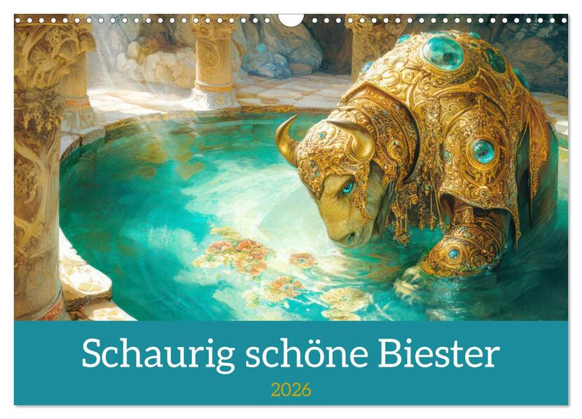 Schaurig schöne Biester (Wandkalender 2026 DIN A3 quer) CALVENDO Monatskalender