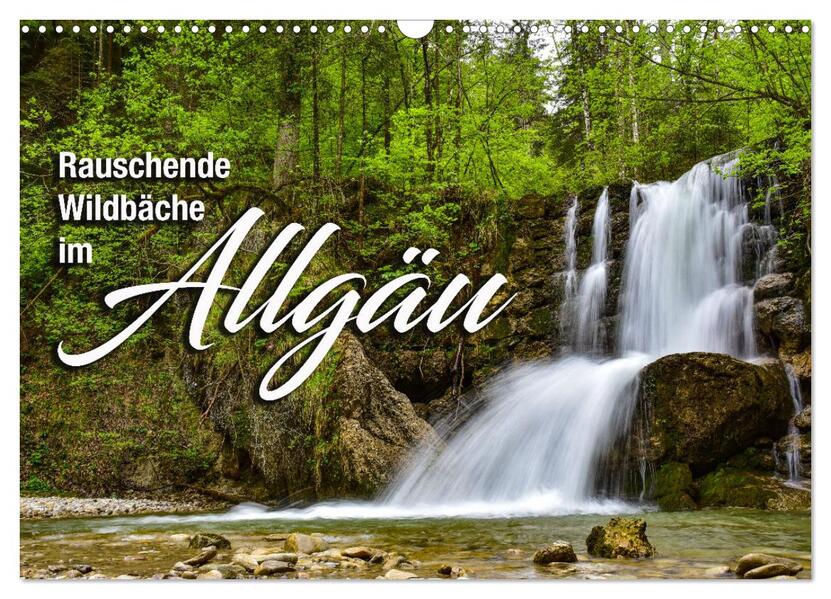 Rauschende Wildbäche im Allgäu (Wandkalender 2026 DIN A3 quer) CALVENDO Monatskalender